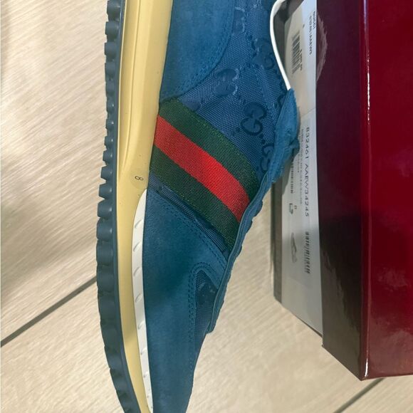 New with box Men\'s Blue Gucci Sneakers us size 9 Gucci 8 main image 15